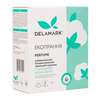 Стиральный порошок с ароматом белых цветов DeLaMark Universal 1 кг (4820152330215)