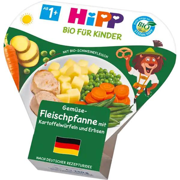 Hipp - овощное рагу с мясом, картофельными кубиками и горошком 250 гр