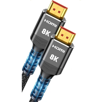 Кабель Highwings HDMI 2.1 48Gbps 8K@60Hz 4K@120Hz 2м черный (SH-8K-2M-2P3)