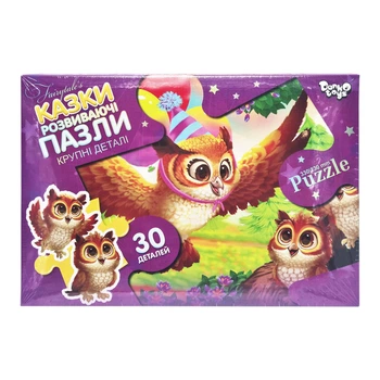 Детские пазлы-макси "День рождения совы" Danko Toys Mx30-07-04, 30 элементов