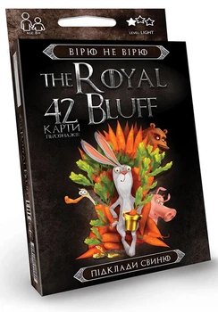 Карткова гра Danko Toys The royal bluff (Вірю не вірю, підклади свиню) від 8 років (Укр) (RBL-01-01U)