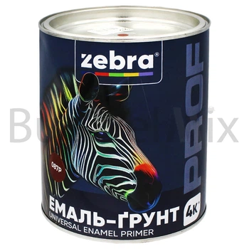 Емаль-ґрунт алкідна ZEBRA PROF 087Р 2,5 кг червоно-коричнева