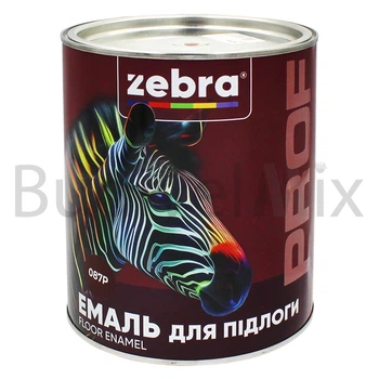 Емаль для підлоги ZEBRA PROF алкідна 2,5 кг 087Р червоно-коричнева
