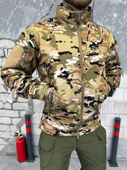 Тактична куртка Soft Shell із флісовою підкладкою Multicam S