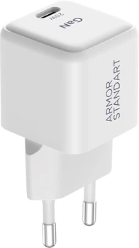 Мережевий зарядний пристрій ArmorStandart AR373 20W GaN Type-C White (ARM77569)