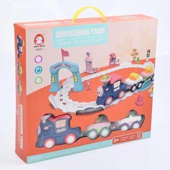 Железная дорога музыкальная паровозик A-Toys, EA003