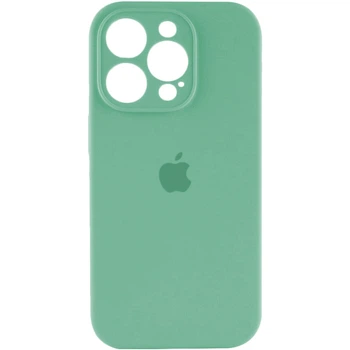 Защитный чехол-накладка Silicone Full Case AA Camera Protect для Apple iPhone 16 Pro Spearmint (FullAAi16P-30)