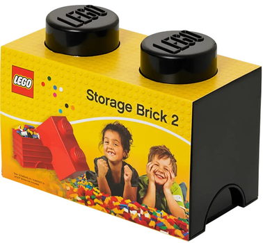 Pudełko do przechowywania klocków konstrukcyjnych LEGO Storage Brick 2 Czarne (5006868)