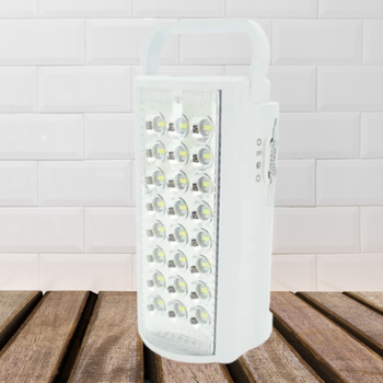 Акумуляторний ліхтар лампа Almina 2606L переносний з функцією Power bank 2 режими 24 LED Білий