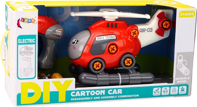 Helikopter do skręcania LEAN Toys Czerwony (5905991018940)