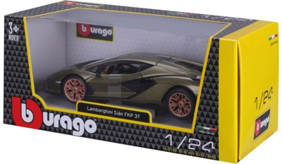 Металева модель автомобіля Bburago Lamborghini Sian FKP 37 1:24 Зелена (4893993210992)