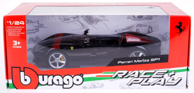 Металева модель автомобіля Bburago Ferrari Monza SP1 1:24 Чорна (4893993014880)