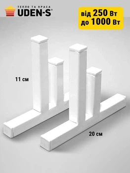 Металеві універсальні ніжки для обігрівачів UDEN-S білі
