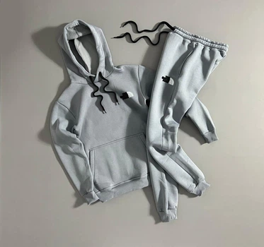Зимовий спортивний чоловічий костюм The North Face L Сірий (MJ-30)