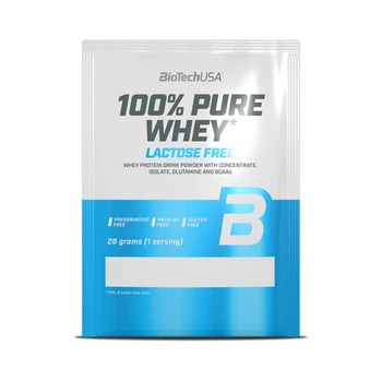 Протеин BioTech 100% Pure Whey Lactose Free, 28 грамм - Черный бисквит