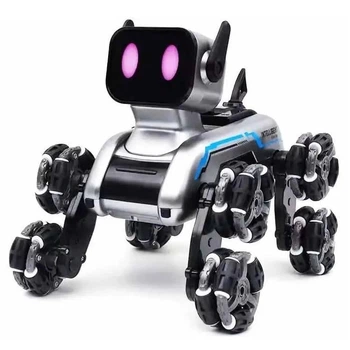 Игрушка трюковая собака Stunt Robot Dog восьмиколесная на радиоуправлении 092k