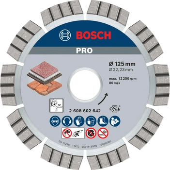 Алмазне коло Bosch Best for Stone, 125х22,23х2,2 мм (2608602642)