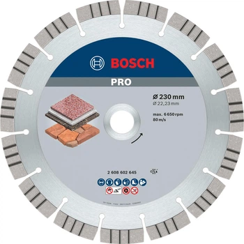 Алмазне коло Bosch Best for Stone, 230х22,23х2,4 мм (2608602645)