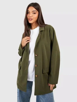 Жіночий піджак Boohoo GZZ72232 34 Хакі (KAY2000001550359)