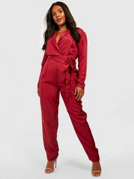 Комбинезон женский Boohoo GZZ30323 56 Бордовый (KAY2000001550670)