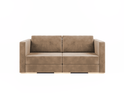 Диван двомісний - Sita 2 Velor French Vanilly 220x90x75 см
