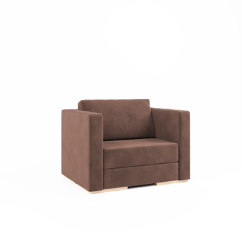 Модульне крісло (диван одномісний) - Sita one Velor Rose Wood 120x90 см