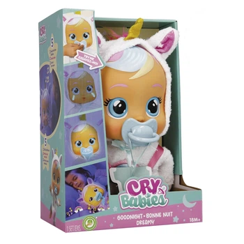 Лялька Magic Cry Babies Goodnight Dreamy зі світлодіодним підсвічуванням, для дівчаток і хлопчиків від 18 міс.
