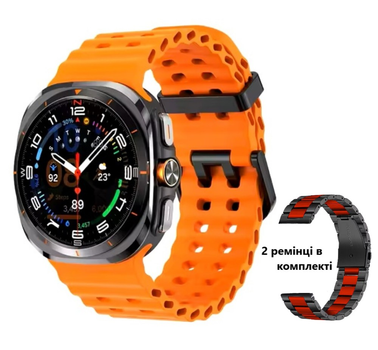 Смарт часы Smart Walk AMOLED Прием звонков Black-Orange