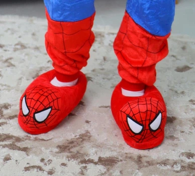 Тапочки-кигуруми Marvel Spider-Man Человек-Паук My Kigu Домашние Для Девочки Мягкие Плюшевые Красный 30-36 (Д13215)