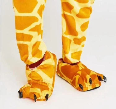 Тапочки-кигуруми Когти Лапы Жирафа Для Девочки My Kigu Домашние Мягкие Плюшевые Оранжевый 39-41 (Д13048)