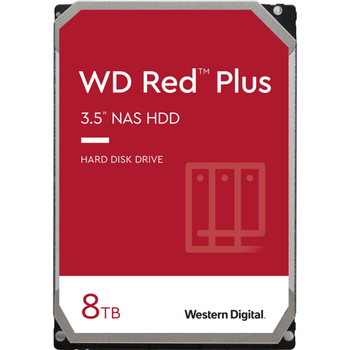 Жесткий диск WD Red Plus NAS 8 TB (8000Gb) 5640 rpm 256M SATA 6 Gb/s (WD80EFPX)