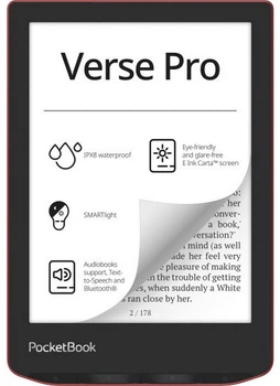 Электронная книга PocketBook 634 Verse Pro Passion Red (PB634-3-CIS)