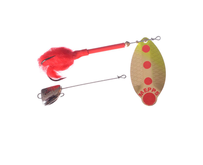 Блесна MEPPS LUSOX FLUO 2 hot chartreuse\gold,LUSF2COR