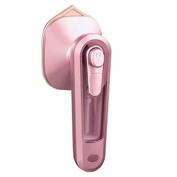 Ручной мини утюг Micro Steam Iron Lesko C020 Pink портативный для сухой и влажной глажки 220В