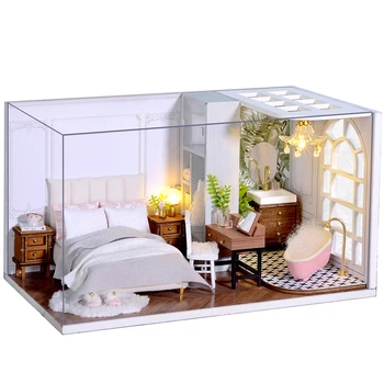 Кукольный дом конструктор DIY Cute Room QT-011-B Lazy Daily / Enjoyable Life