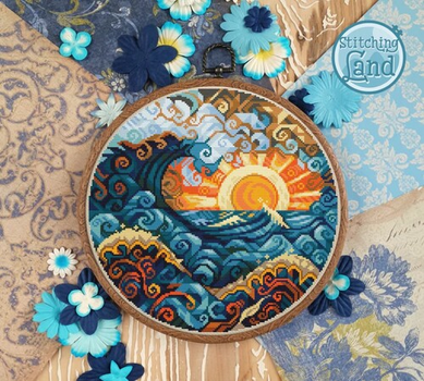 Набір для вишивання Stitching Land Art Nouveau 001 Океан