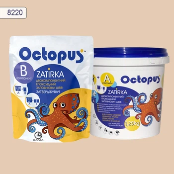 Двухкомпонентная эпоксидная затирка для плитки и мозаики ТМ "OCTOPUS", цвет 8220 1,25 кг.