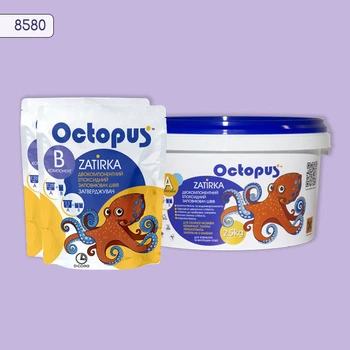 Двухкомпонентная эпоксидная затирка для плитки и мозаики ТМ "OCTOPUS", цвет 8580 2,5 кг.
