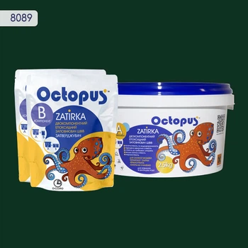 Двухкомпонентная эпоксидная затирка для плитки и мозаики ТМ "OCTOPUS", цвет 8089 2,5 кг.