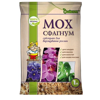 Садовий інвентар Яскрава Мох сфагнум Садівник 1 л (60869)