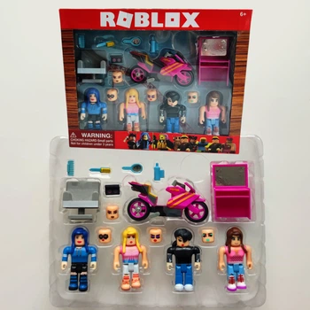 Игровой набор фигурки Roblox: 4 фигурки, мотоцикл и аксессуары Роблокс (55683-1)