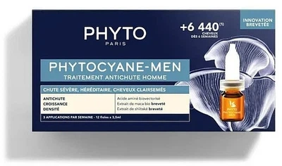 Ампулы против выпадения волос для мужчин - Phyto Phytocyane Men Treatment 12x3.5ml (1180595-1574736-2)