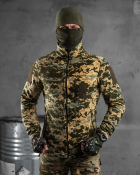 Тактическая кофта флисовая с креплением для шевронов Polartec Tactical Fleece Пиксель XXL