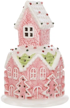 Светодиодная елочная игрушка Marshmallow House 17cm розовый