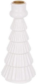 Набор 4 керамических подсвечников White Candle Елка, 17см (BD-747-002)