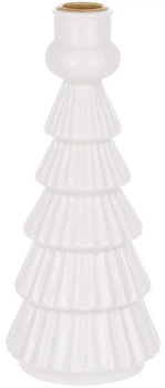 Набор 4 керамических подсвечников White Candle Елка, 21см (BD-747-001)