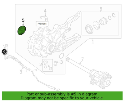 Cальник раздатки Ford Escape/Edge/Explorer (CN1Z7H424, 2141744, CN157H429BA, 5286445, CV6Z7H426C, CV6Z7H426B)