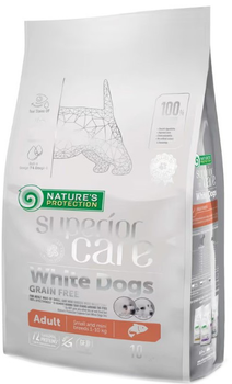 Сухий корм для собак Nature's Protection Superior Care White Dogs Grain Free Adult Small and Mini Breeds з лососем 10 кг (4771317458353)