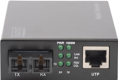 Медіаконвертер Digitus Gigabit Media Converter, RJ45 / SC (DN-82120-1) 