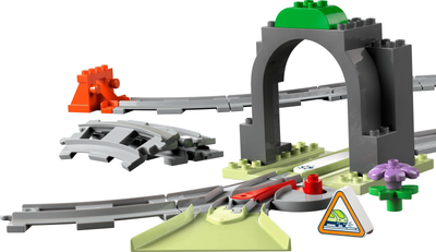 Zestaw klocków LEGO DUPLO Town Tunel i tory kolejowe-zestaw rozszerzający 20 elementów (10425)